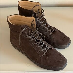 KOIO Primo High Top Dark Brown Nubuck Sneakers NEVER WORN
